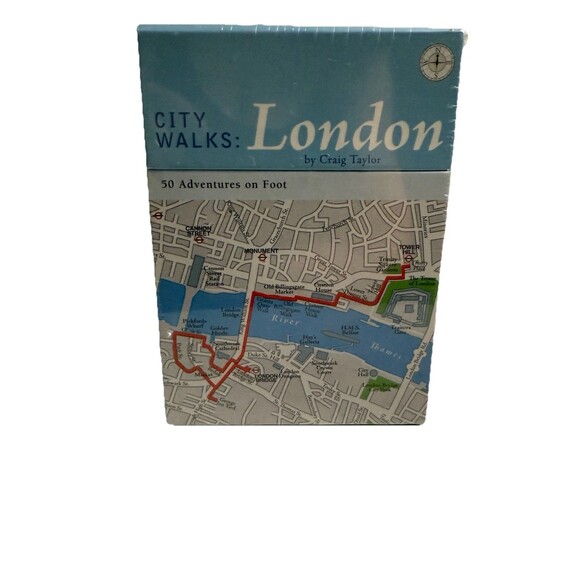 City Walks London 50 Adventures on Foot Cards Craig Taylor Maps 2005 Sealed New - Picture 1 of 4